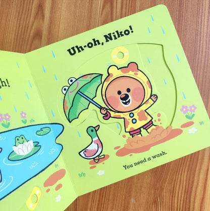 Uh-Oh, Niko: Bathtime A Push, Pull and Slide Story