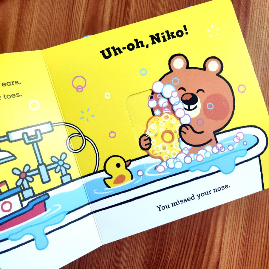 Uh-Oh, Niko: Bathtime A Push, Pull and Slide Story