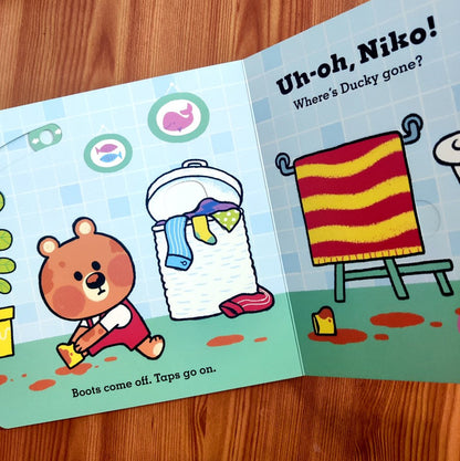 Uh-Oh, Niko: Bathtime A Push, Pull and Slide Story